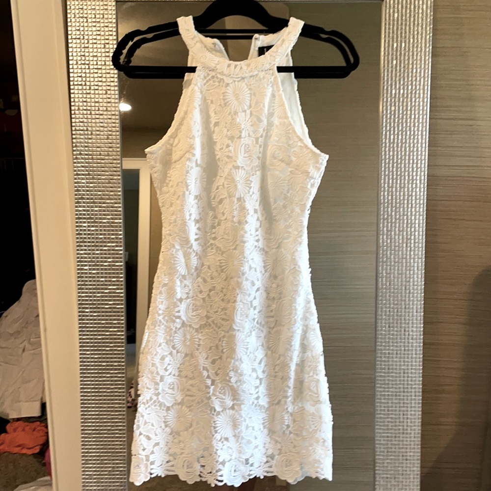 Lulus Love Ivory / White Lace Dress